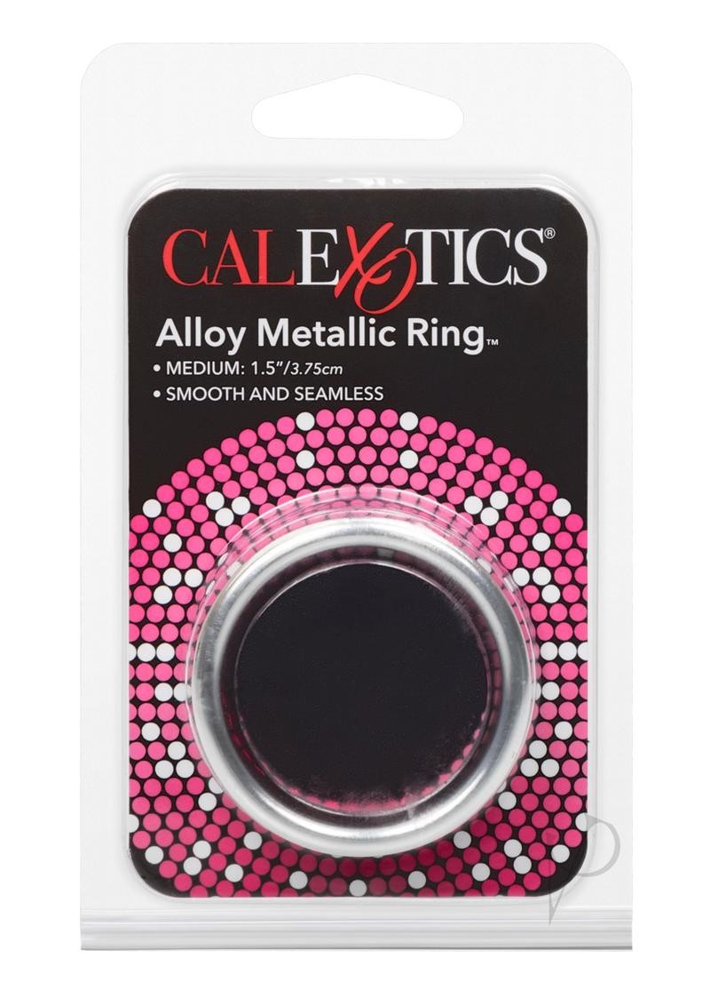 Alloy Metallic Cock Ring – Medium – 1.5in – Silver