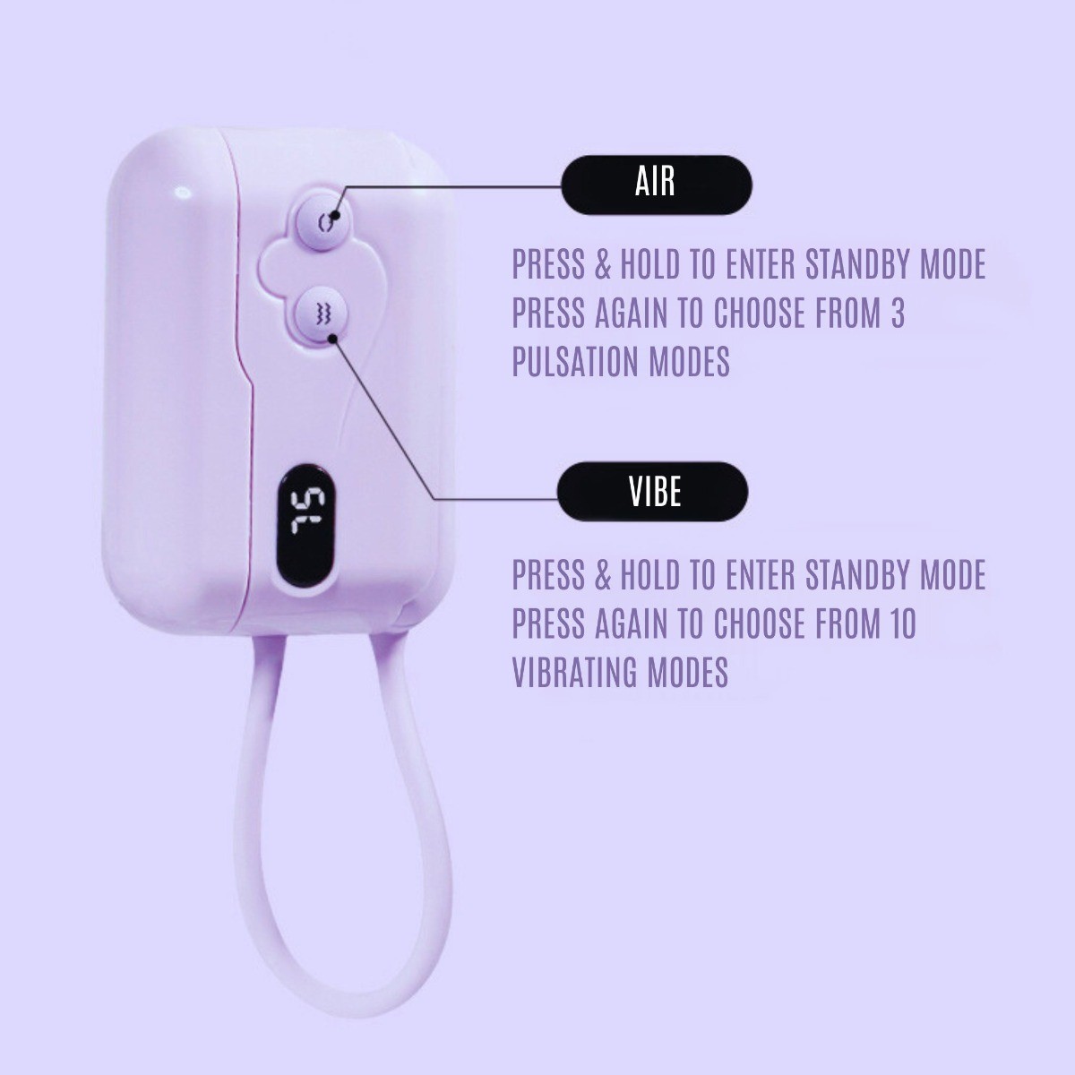 Dual Air Pulsating Clit Sucking Bullet Vibrator Travel Sex Toy for Women Couples