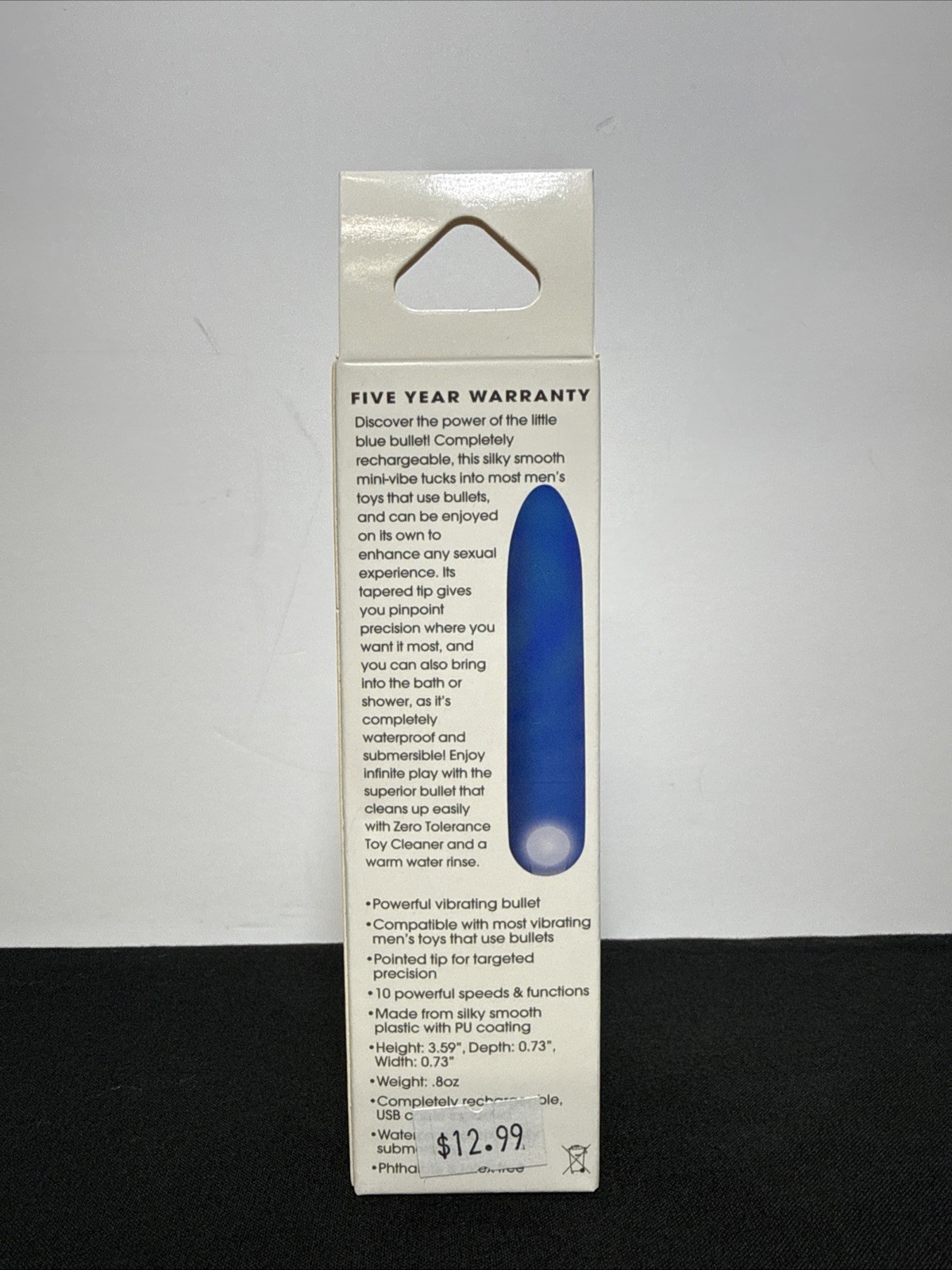 Zero Tolerance All Mighty Rechargeable Bullet – Blue