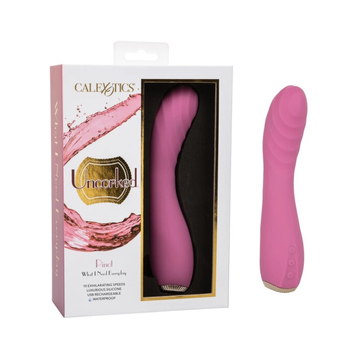 Calexotics Uncorked Pinot – Pink Muave- 10 speed luxury silicone vibrator