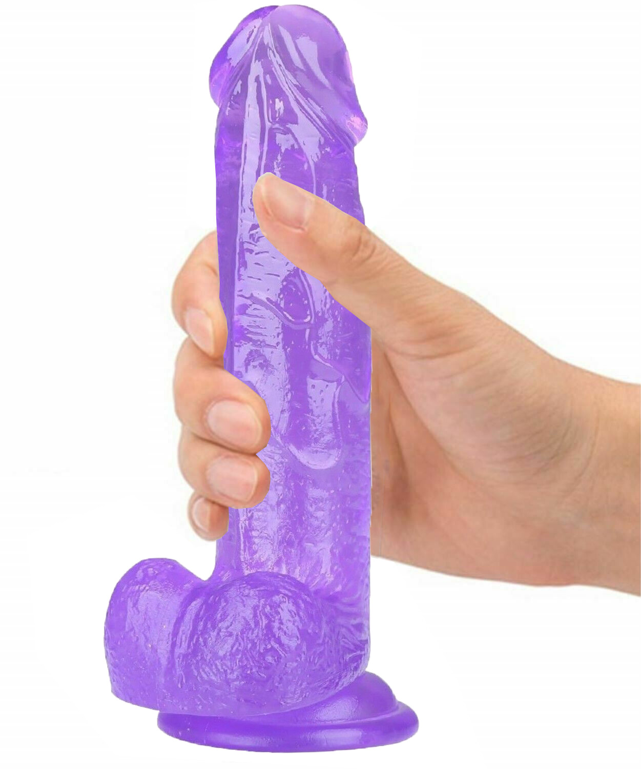 Juguetes Sexuales Para Mujer No-Vibradores Consoladores Parejas Real Dildo 7.8″