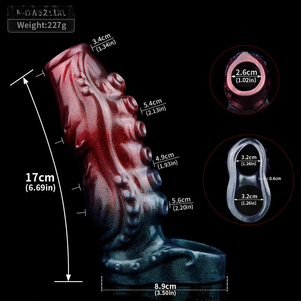 XL Size Open-ended Cock Ring Penis Sleeve Penis G-spot Stimulate Sex Toy for Men