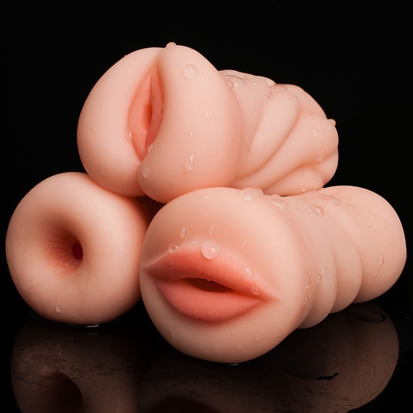 Men-Masturbator-Realistic-Vagina-Pocket-Pussy-Intimate Mouth-Real-Oral-Sex-Cup