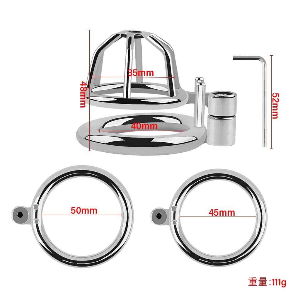 Metal Male Penis Cage Chastity Lock Gay Sm Bondage Training Adult…