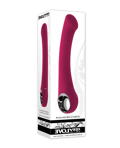 Evolved Pleasure Curve G-Spot Vibrator – Burgundy
