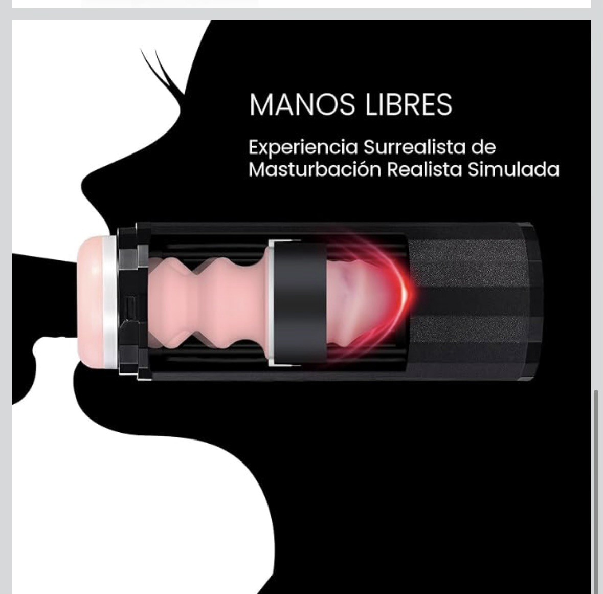 Automatic masturbator for men– Hands-free device with visible sleeve