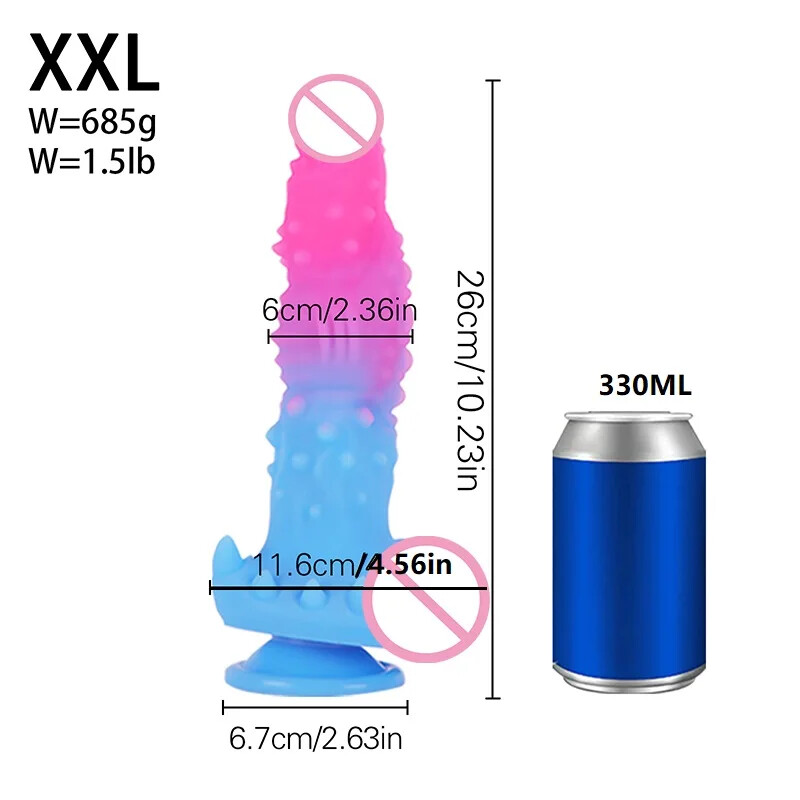 S/M/L/XL/XXL Dildo Stimulate Vaginal Anal Plug Masturbators Butt Plug