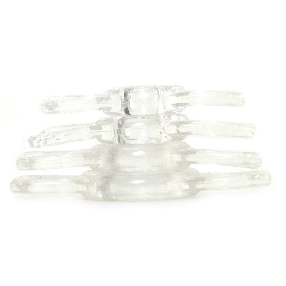 Doc Johnson Titanmen Cock Ring Set 4 Male Penis Erection Enhancer Prolong Delay