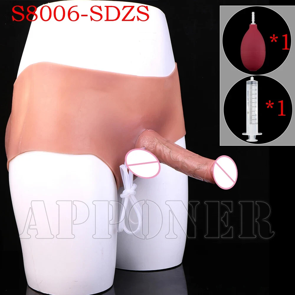 5 Styles Squirting Dildo Pants Silicone Strapon Solid Dildo Anal Plug Adult Toys