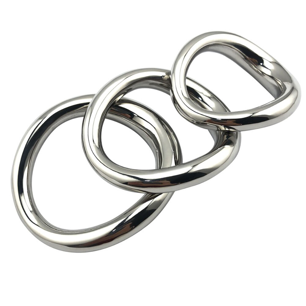 Thick Curved Stainless Steel cock Ring Penis Enlarger Erection Stay-Hard sex USA