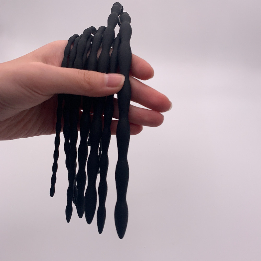 4/8pcs Set Silicone Penis Plug Long Rod Sounds Stretcher Adult Sex Toys for Men