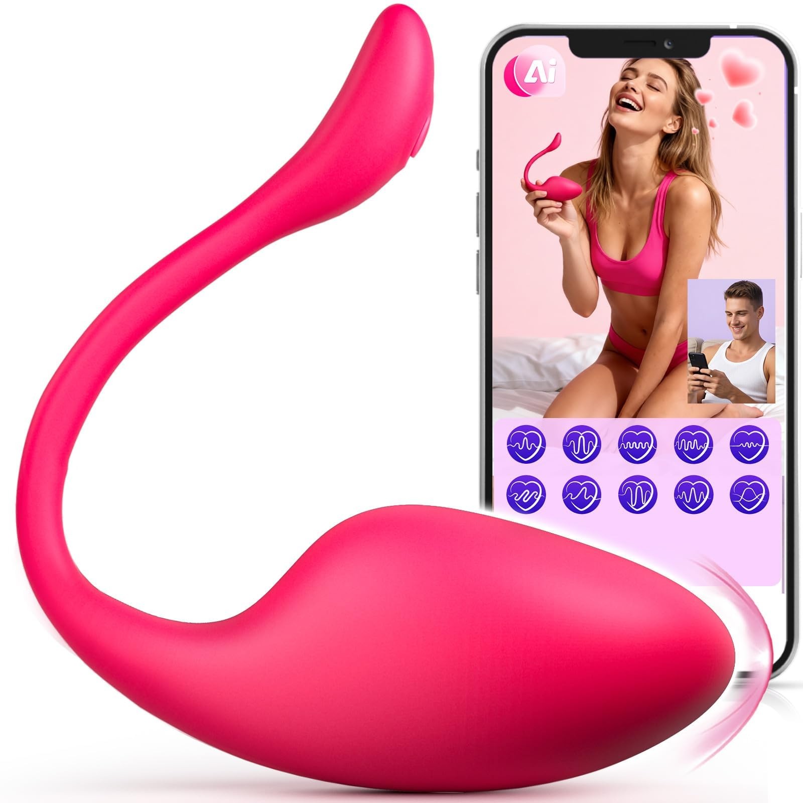 Sex Toys Vibrator for Women Men Vibrators Wearable Panty Dildo with 9 Vibrat…