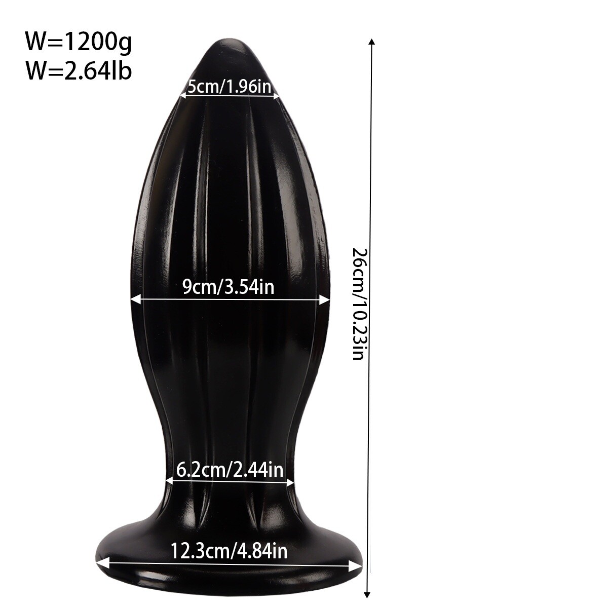 10.2″ Extra Huge Penis Dildo 3.5″ Giant Wide Thick Girth Dong Dick Anal Sex Toy