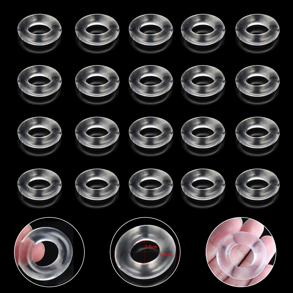 20Pcs Cock Ring Adjustable Stay Harder Super Strong Penis Rings Cockring for Men