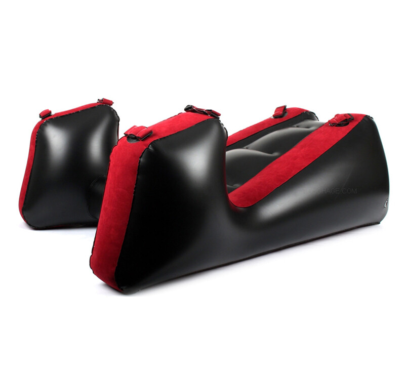 Open Leg Inflatable Sofa Bed Bondage Straps BDSM Sex Furniture Deeper Position