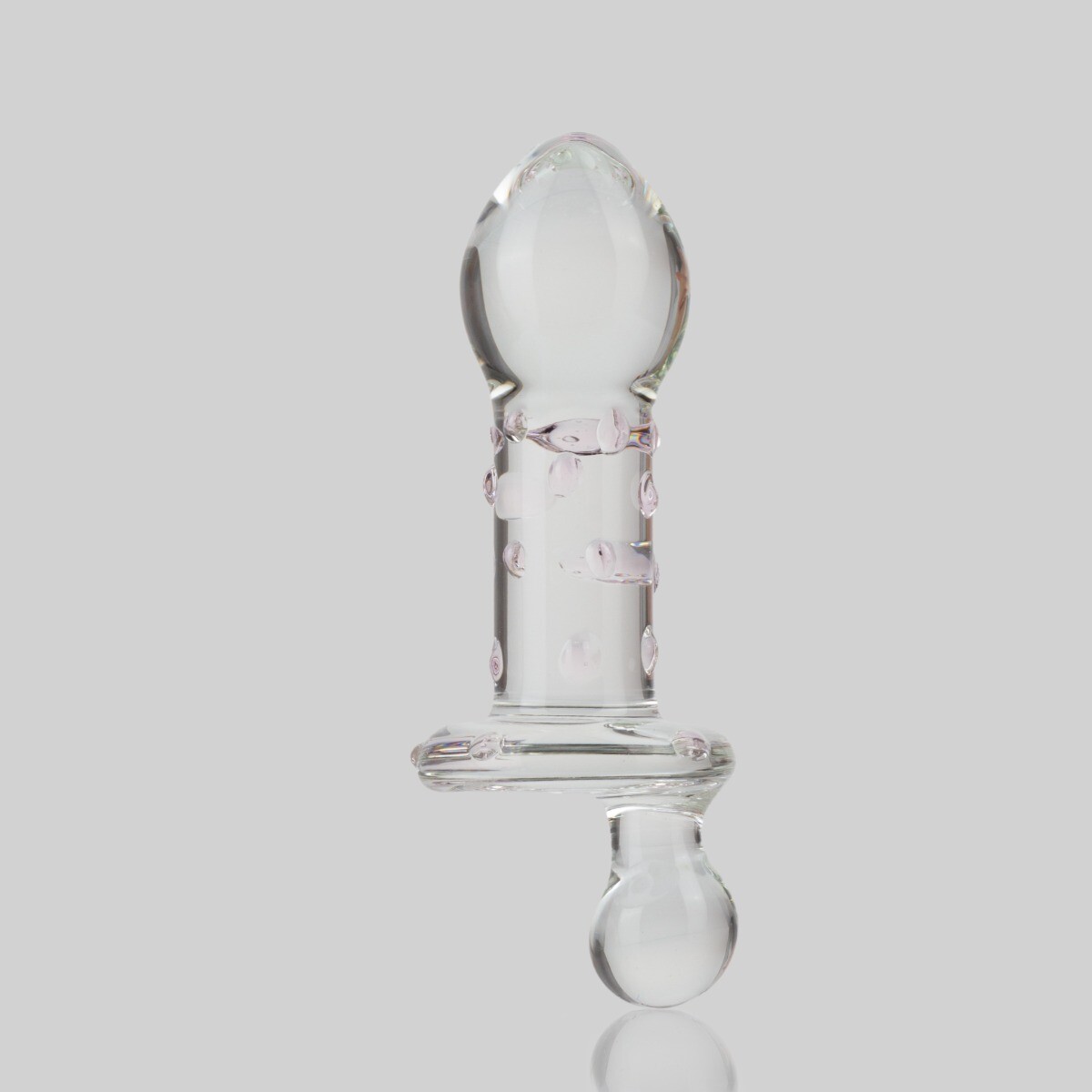 Sensual Glass Juicer with Crank Handle G-spot Massager Anal Butt Plug Sex Toys