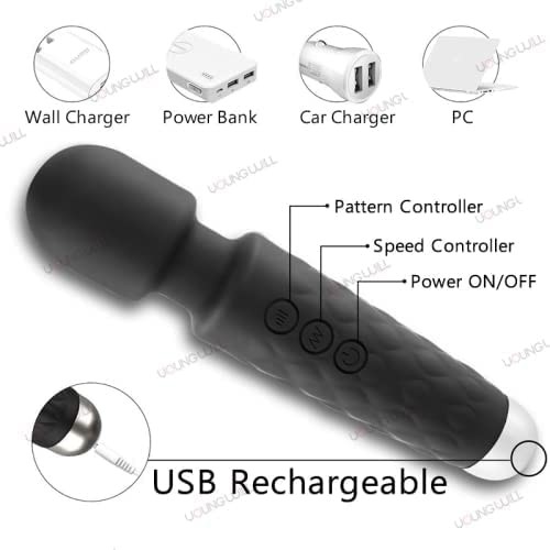 Vibe Personal Massager Vibrator Wand, Female Sex Toys Rose Red