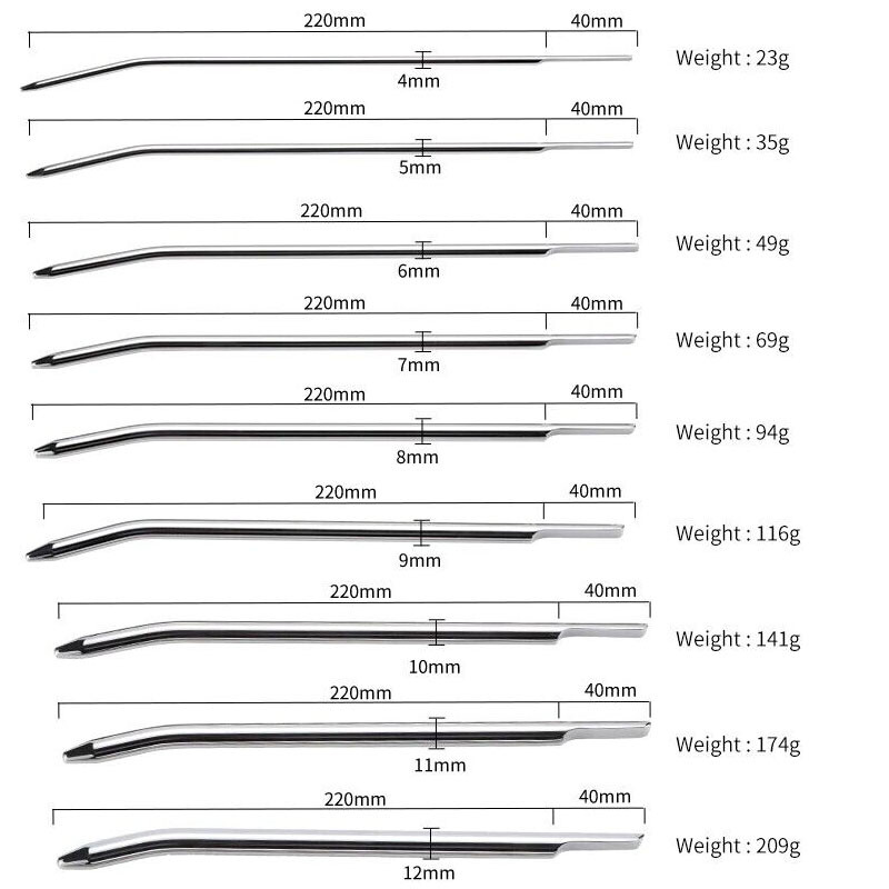 Stainless Steel Urethral Sounds Penis Plug Prostate Massage Dilator Bead Sex Toy