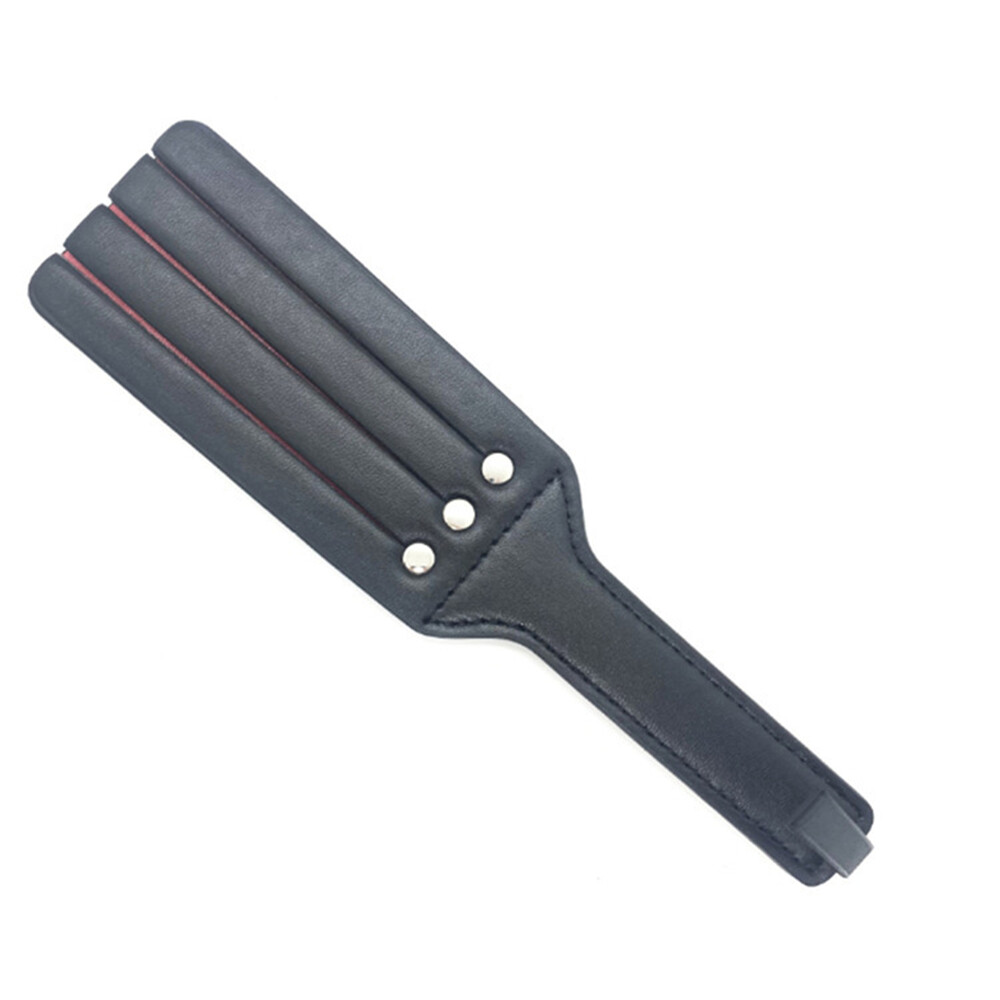 Double-Layer Leather Flogger Whip Paddle Spanking Cosplay Sex Toys Adult Couples