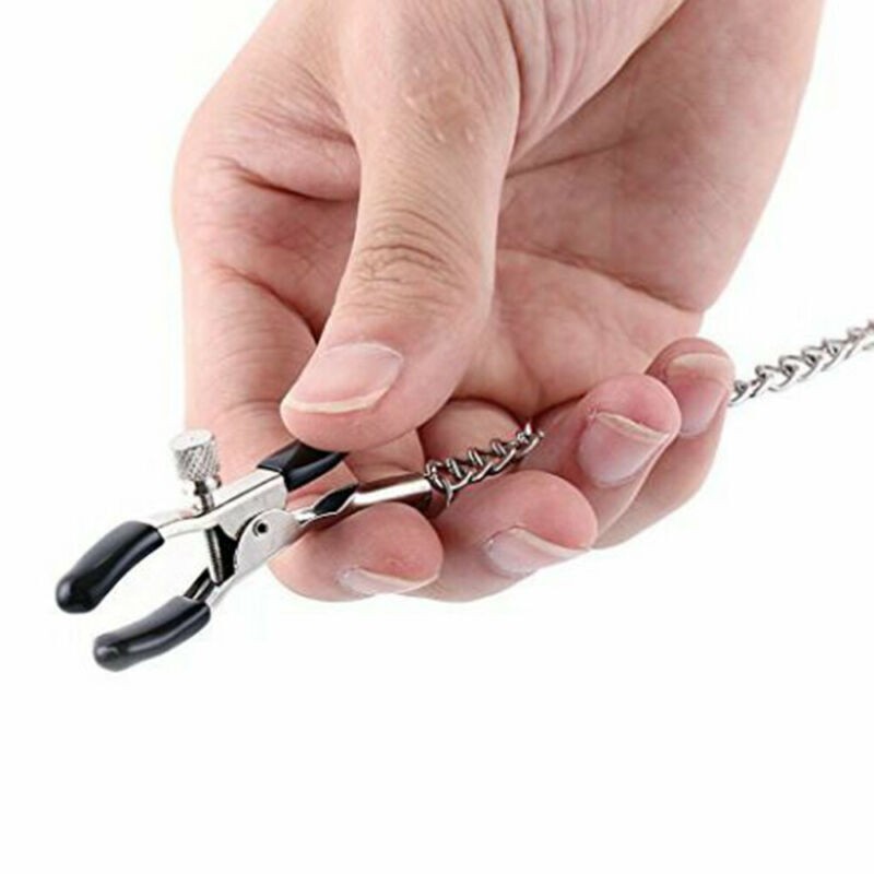 2 Heads Nipple Clamps Breast Clamps Sex Metal Chain Clip Women Adult Flirt Toyˉ-
