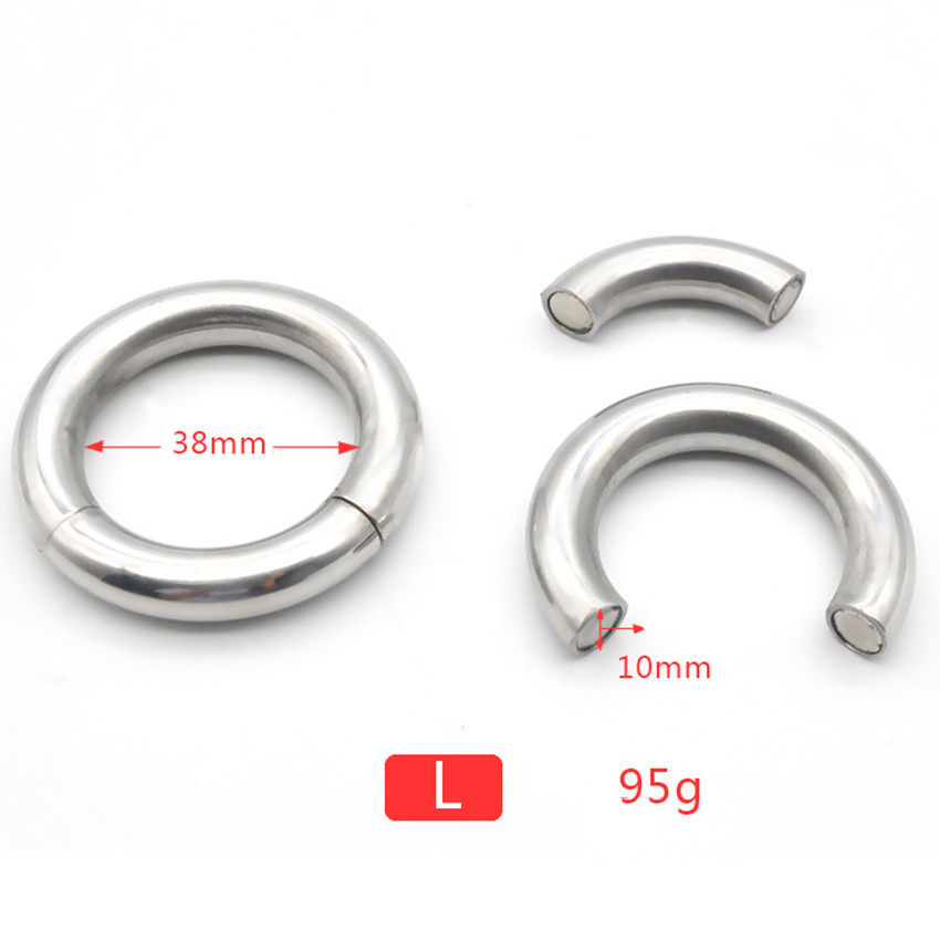 Stainless Steel Penis Ring Men’s Resistance Ring Penis Scrotum Ring Sex Toy
