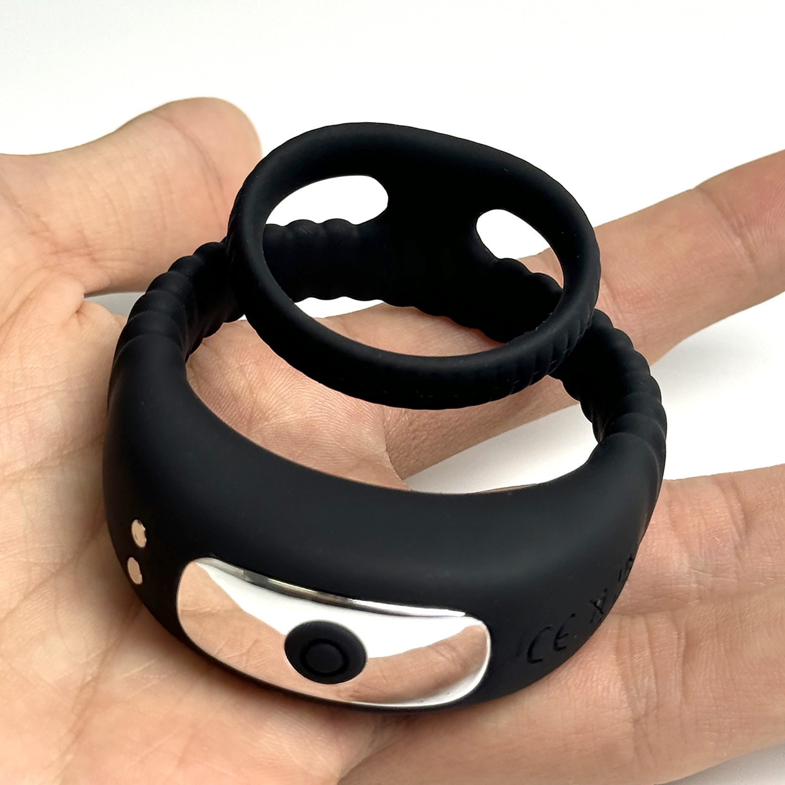 Silicone Men’s Ring Vibrator Penis Ring Sex Toy Erection Couple 10 Vibration SM