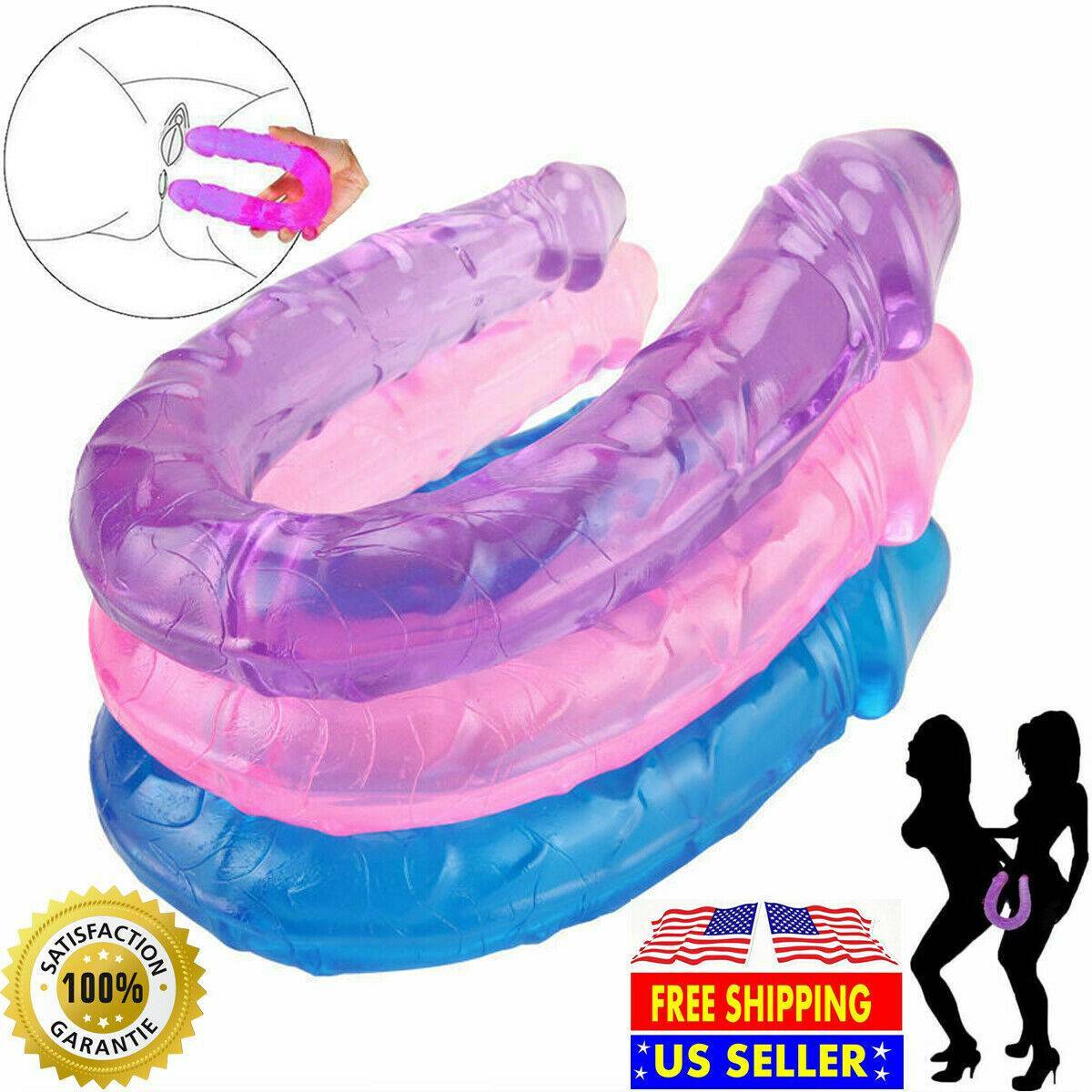 USA Double Ended Dildo-Dual Sided-Headed Penetration Dong For WOMAN COUPLES MEN