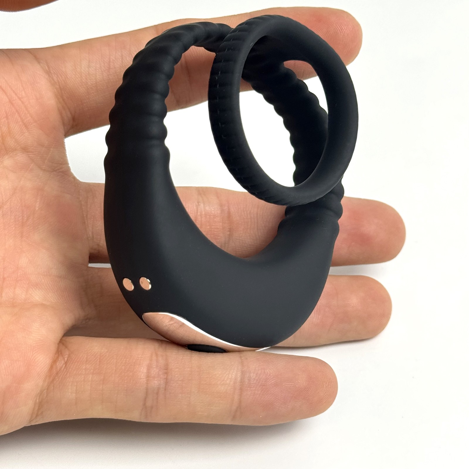 Silicone Men’s Ring Vibrator Penis Ring Sex Toy Erection Couple 10 Vibration SM