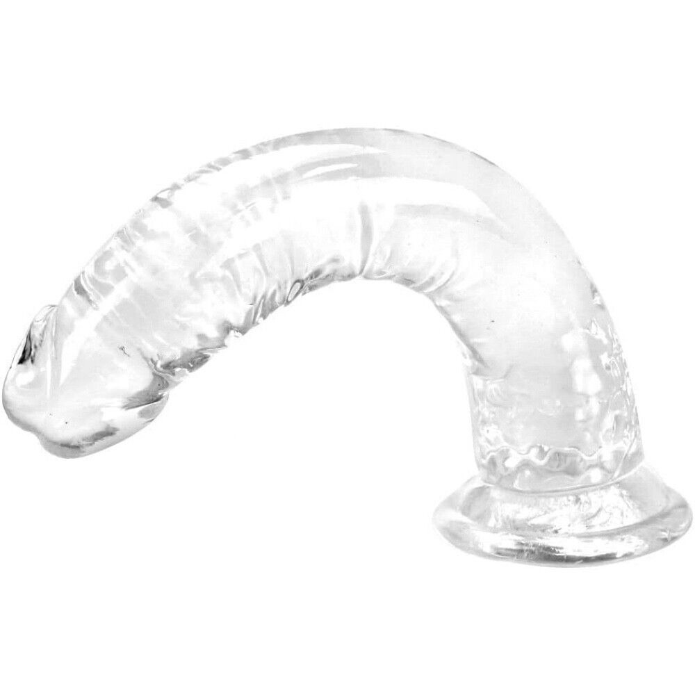 3 Piece Realistic Suction Cup Dildo without Balls Set Clear 7-10 inch Sex Toy