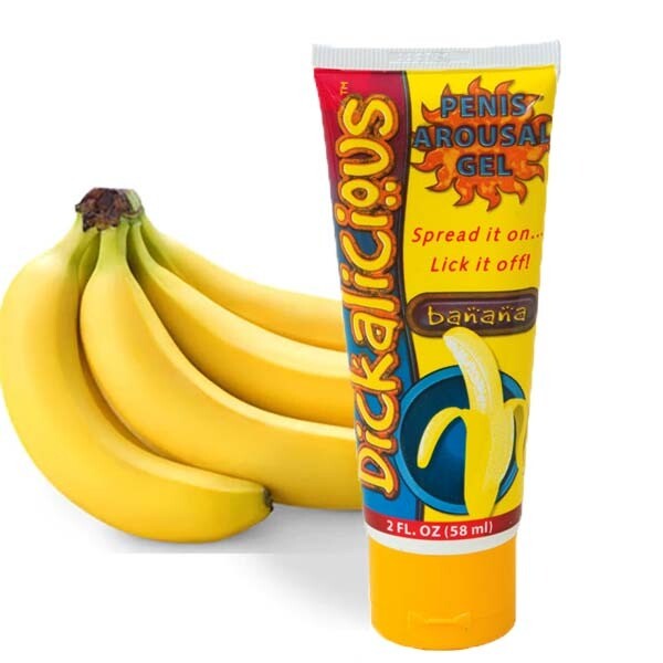 Edible Dickalicious Penis Arousal Gel Banana Flavored 2 oz/58ml