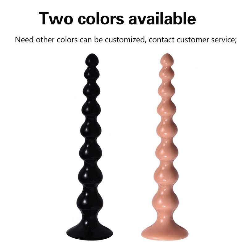 Smooth-Long-Butt-Plug-Soft-Anal-Bead-Dildo-Dong-Adult-Masturbate-G-spot Sex-Toys