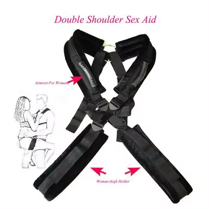 Sexual Love Help Harness Straps Open Legs Cuffs Sex Position Aid for Couples US