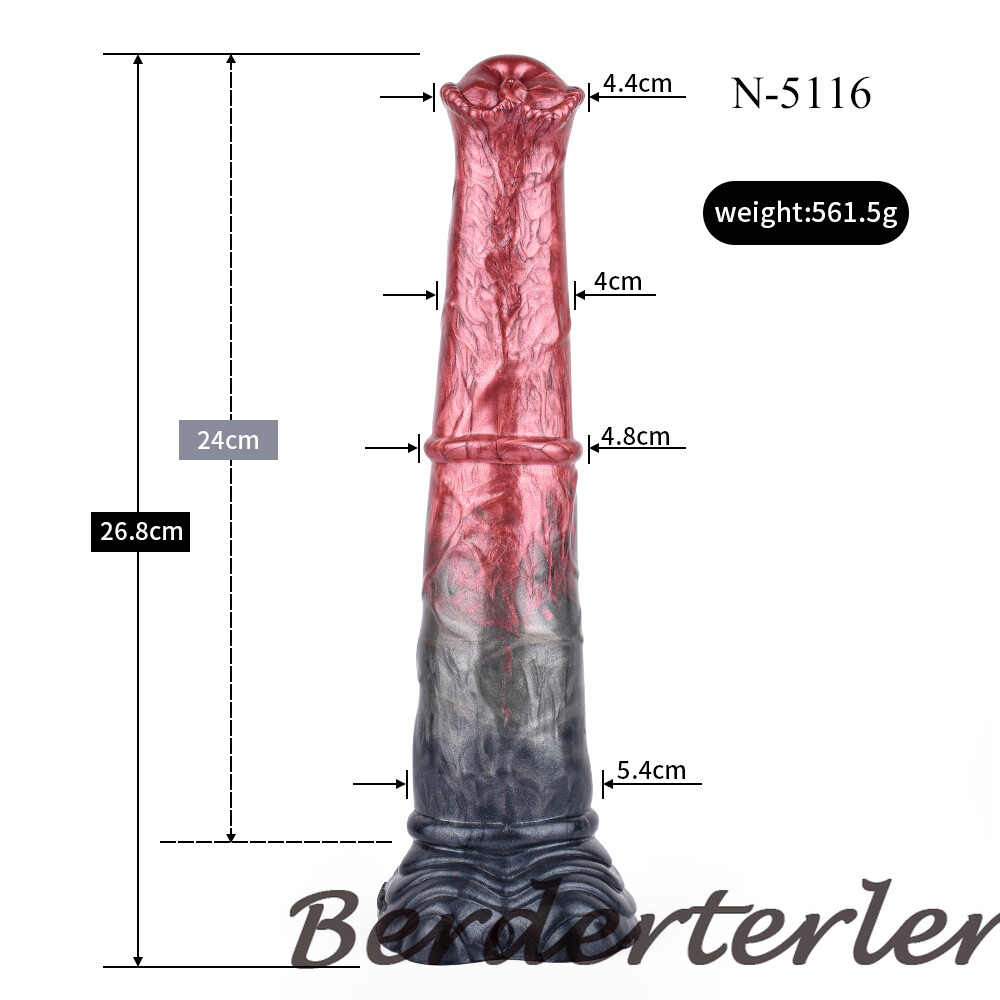 Large Flared Dildo Soft Silicone With Suction Cup Vaginal Masturbator Sex Toys