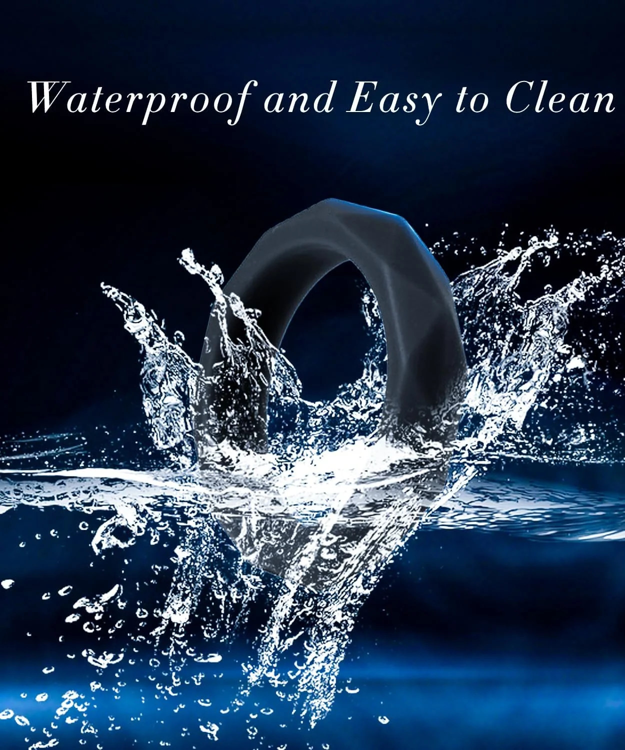 Sex Toys Penis Ring Silicone Cock Rings for Men Erection Sex, 6 Sizes Cockring E