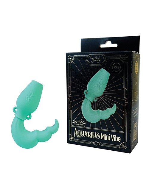 Our Erotic Journey Zodiac Aquarius Mini Vibe, Light Blue