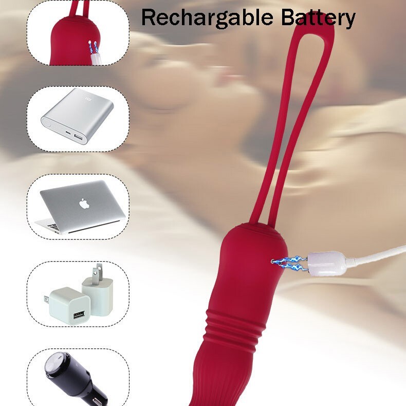 Mini Bullet Thrusting Vibrator G Spot Dildo Anal Plug Adults Sex Toys for Women