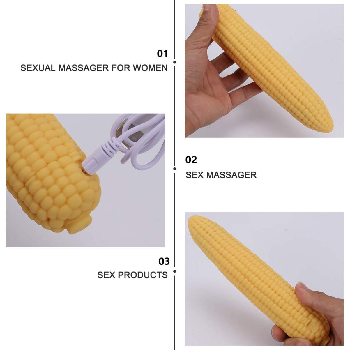 Gift Dildo Vegetable Vibrator Penis Simulation Masturbator Vaginal Sex Toys US
