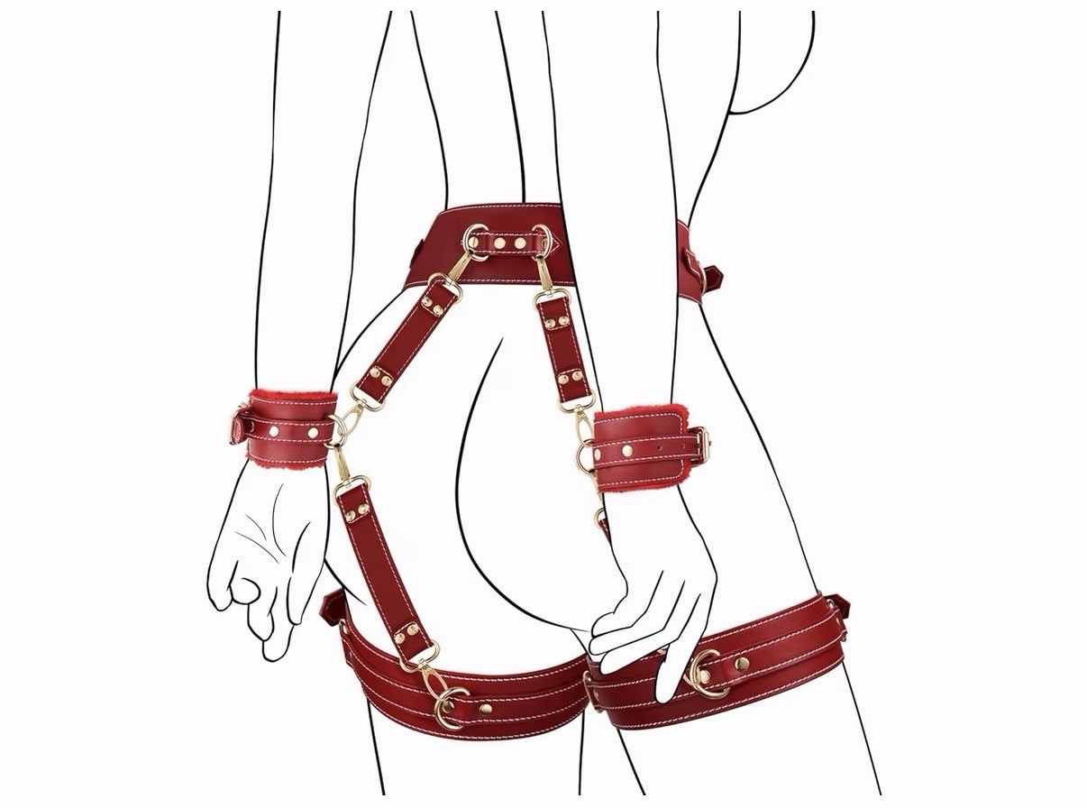 UTIMI Sex Bondage Kit Restrain 6PCS Set With Adjustable Handcuff