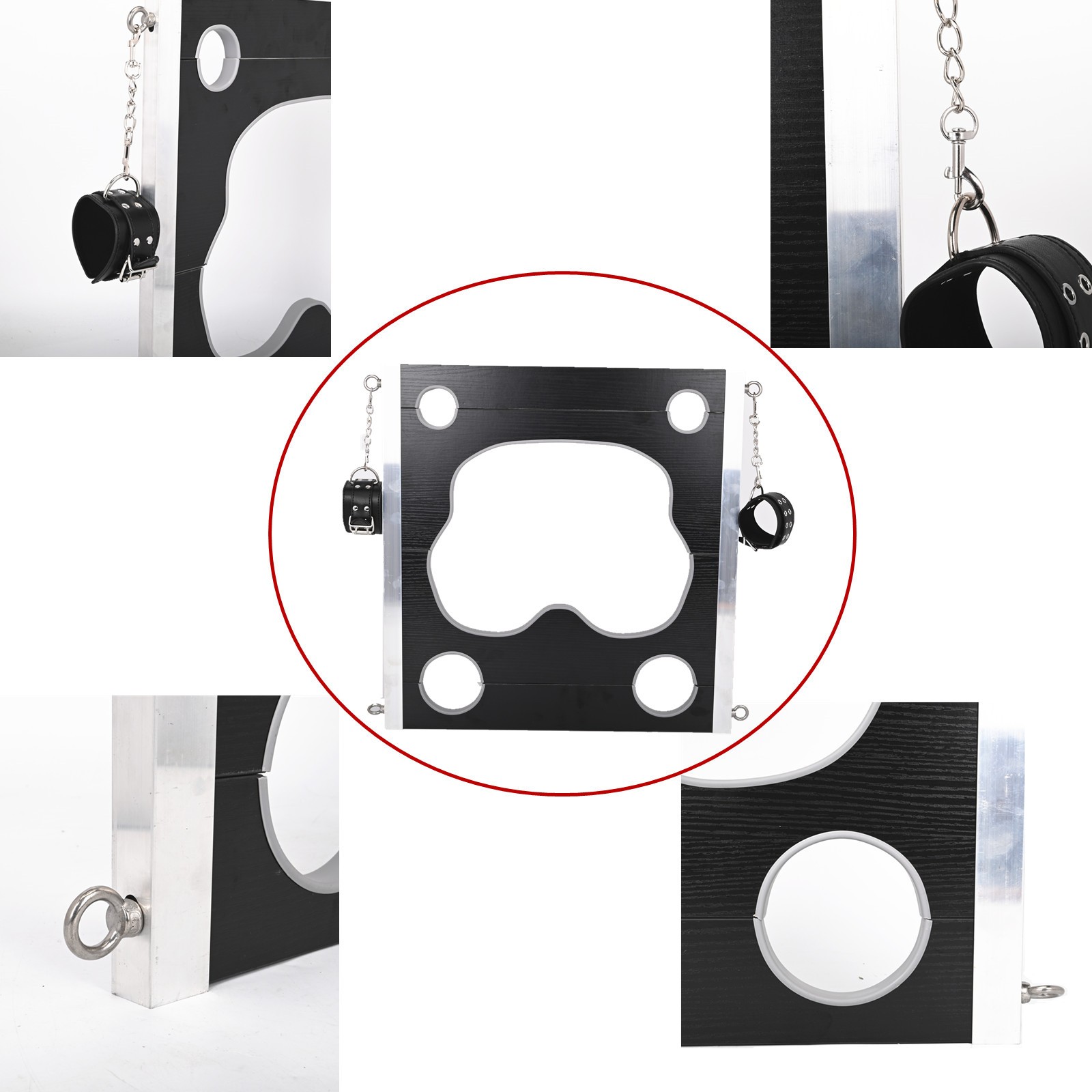 BDSM Restraint Board BDSM Bondage Hip Ankles Wrists Handcuffs Lock Sex Toys