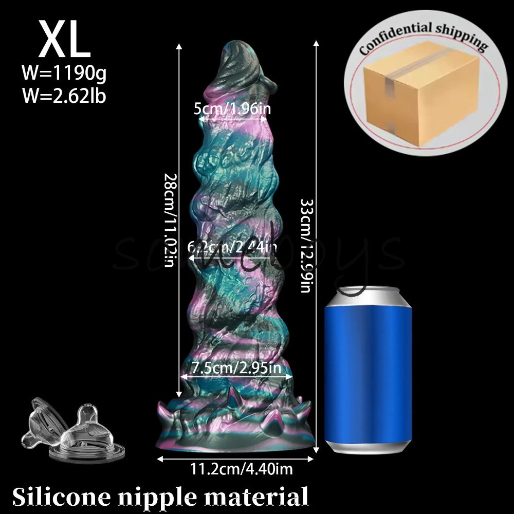 Huge Anal Plug Color Mixing Dildo Suction Cup Penis Dick Anal Silicone Sex Toys