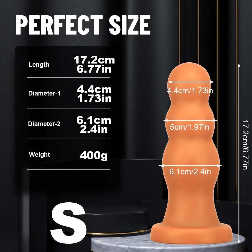 Huge Anal Beads Balls Butt Plug Smooth Silicone Anal Knot Dildo Dilator Sex Toys