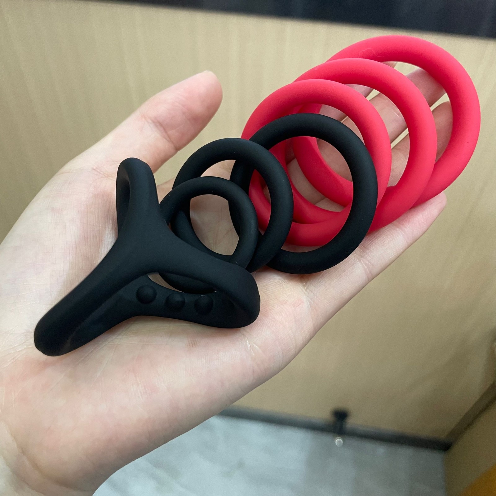 Silicone Cock Ball Rings Set Erection Soft Stretchy Penis Rings Sex Toys For Men