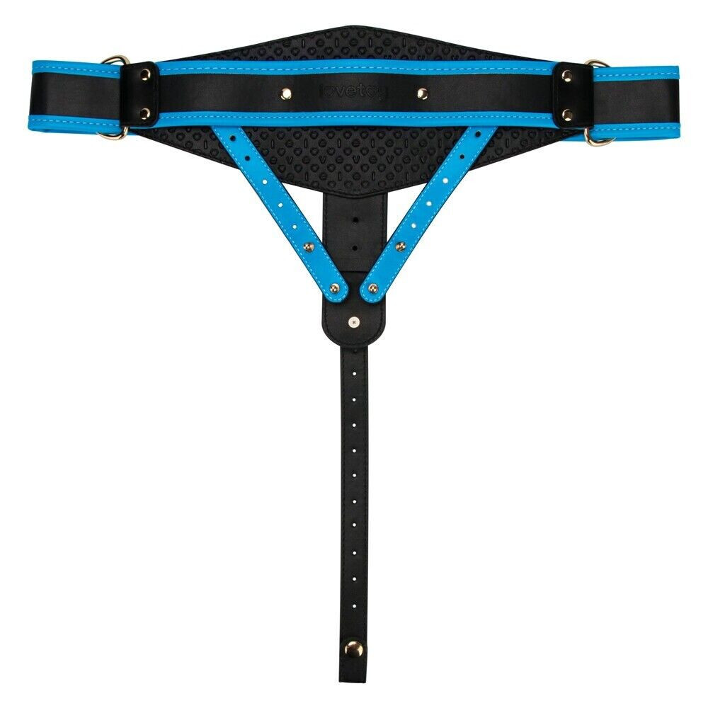 9 inch Silicone Hollow Strap On Set with Rod & PU Leather Harness ED for Men