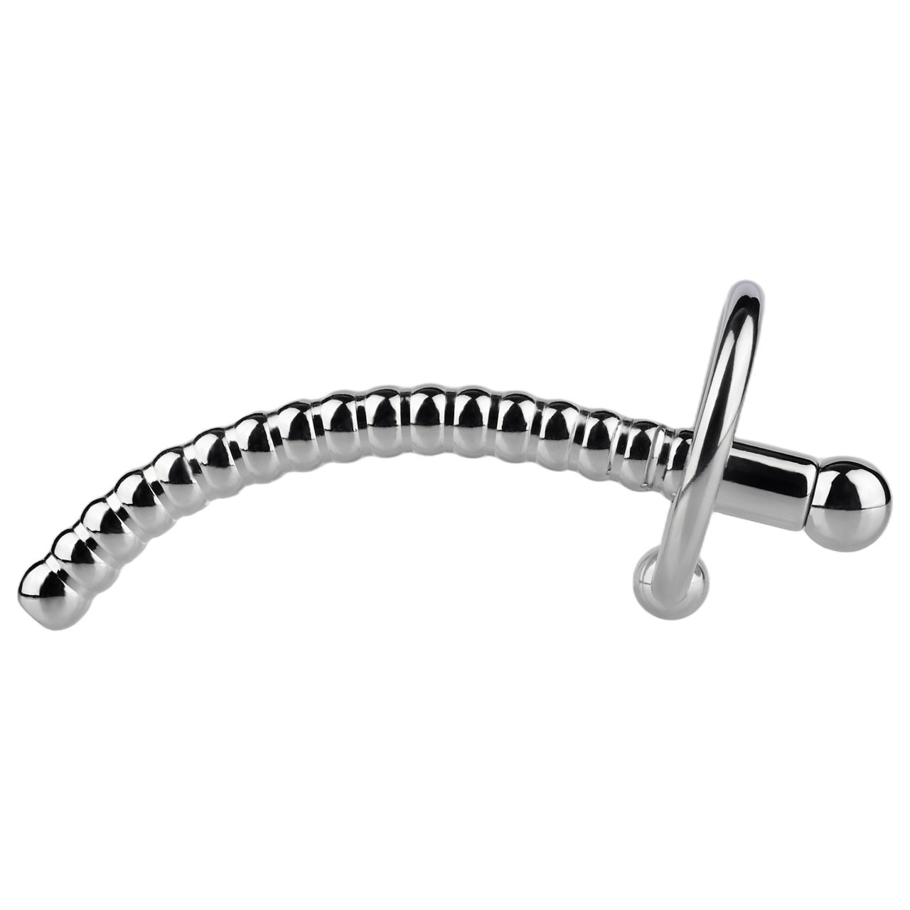 Male Chastity Devices with Stainless Steel Ring and Plug Men Urethral Stretching
