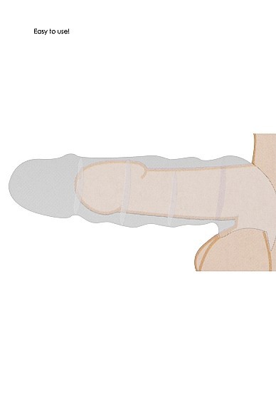 RealRock Realistic 8 Inch TPE Male Penis Extension Enlarger Sleeve
