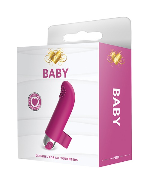 Finger Vibe Baby Pink Rechargeable Silicone Pink 3.63 Inch Strong The Pleasure