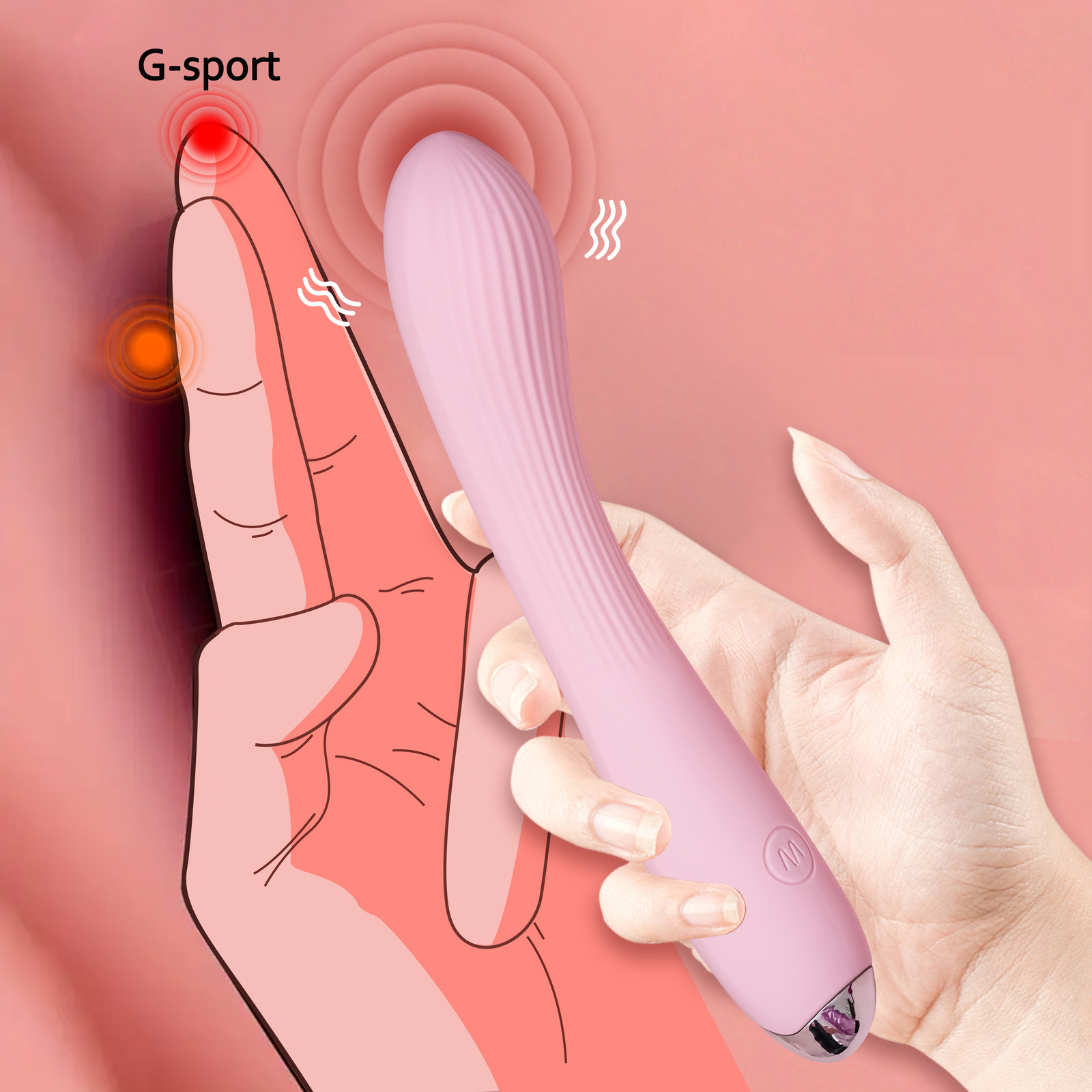 Strong Vibrating Dildo G-spot Stimulator Massager Women Men Vibrator Sex Toys US