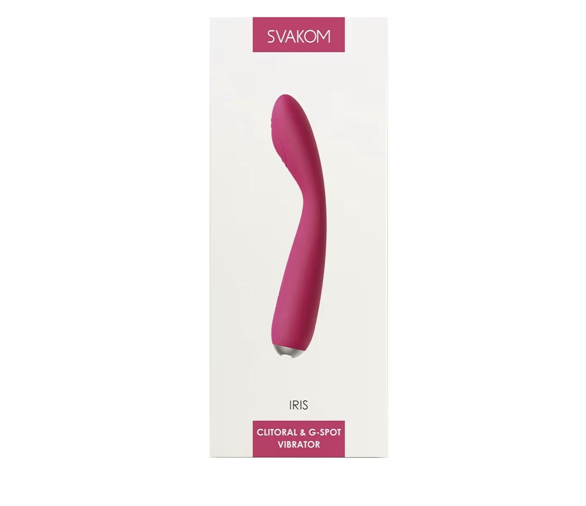 SVAKOM IRIS VIBRATOR Clit & G-Spot Vive Plum Red SEX TOY Valentines Day gift
