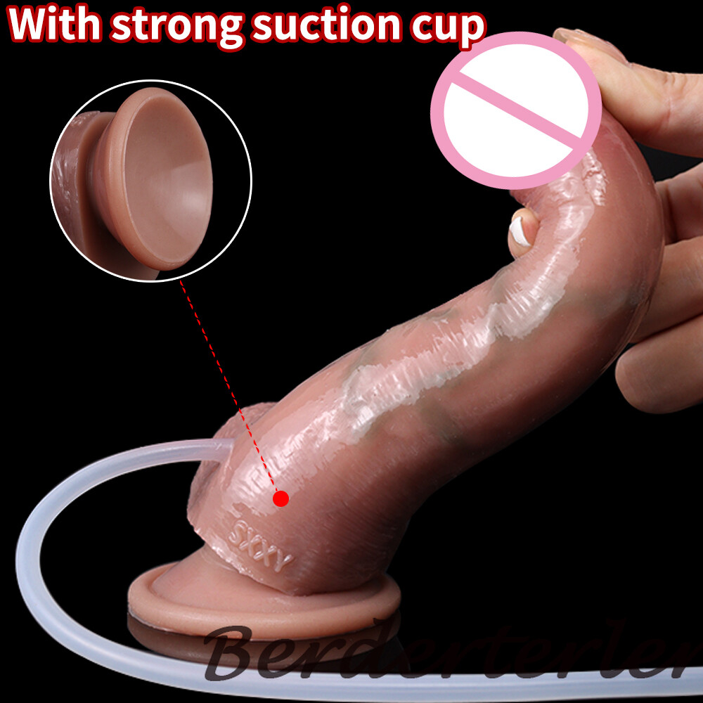 Artificial Penis With Squirting Function Silicone Ejaculation Dildo Vaginal