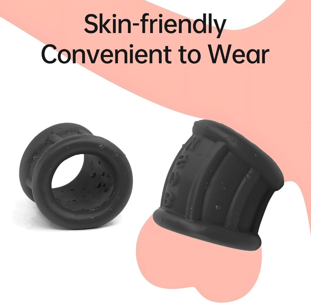 Penis Ring Cock Ring Testicles Scrotum Restraint Ring Harder Stronger 1-3 PCS